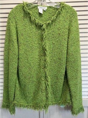 Coldwater Creek Women's Green Cardigan